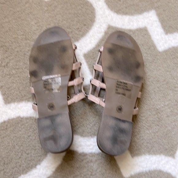 Bar III nude color cage sandals with studs sz 5 - Picture 4 of 4